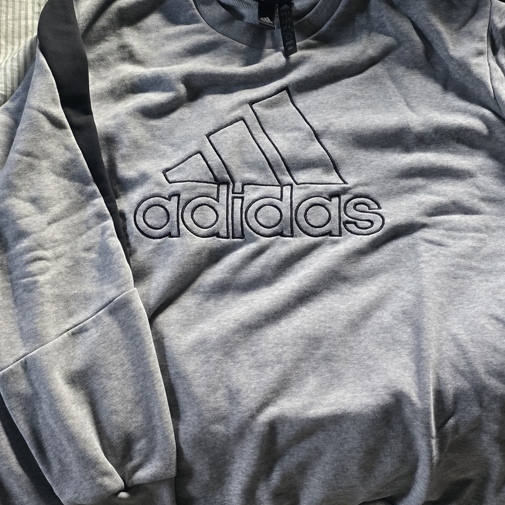 Adidas Heather Gray Crewneck